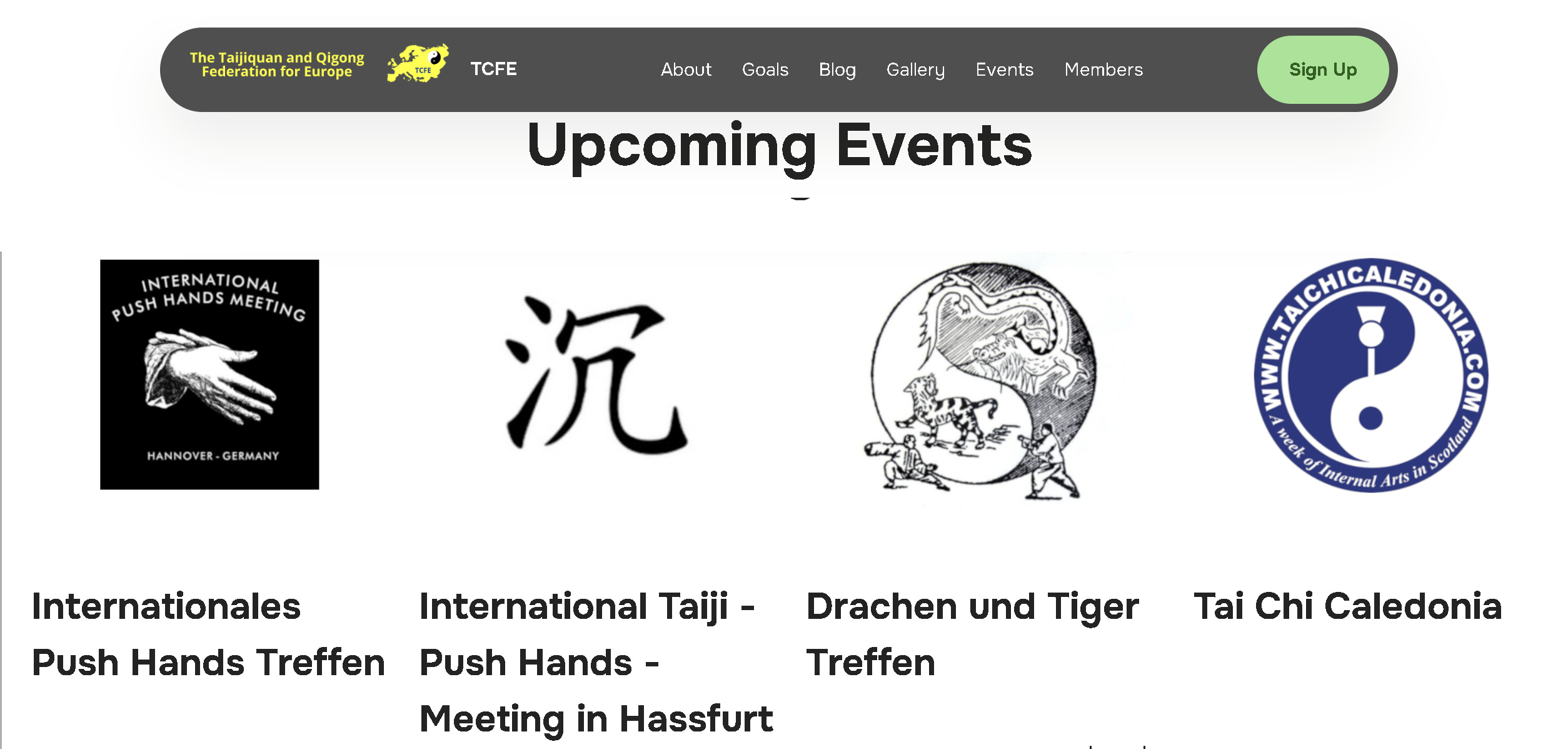 Tai Chi Events 2026